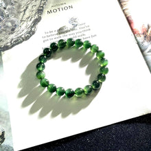 画像をギャラリービューアに読み込む, 緑のフュージョン猫の目のブレスレット